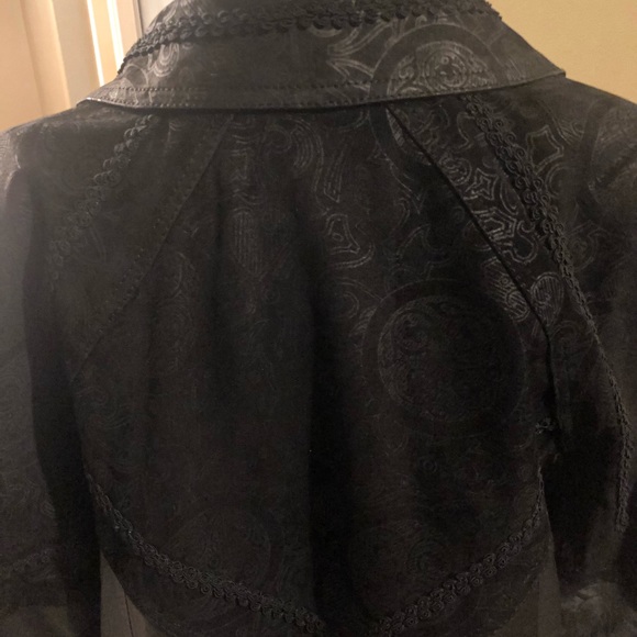 LNR genuine leather trench coat - Picture 12 of 16